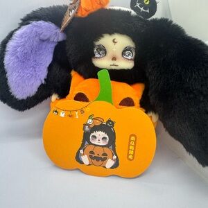 Lokiki Halloween Plush Doll with Pumpkin Accessory